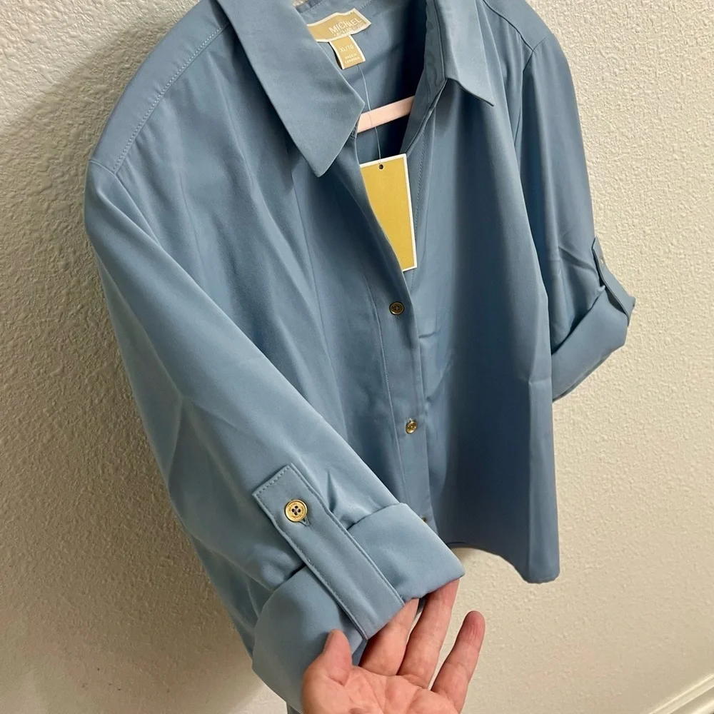 Michael Kors Relaxed Fit Blouse NWT - Picture 4 of 6